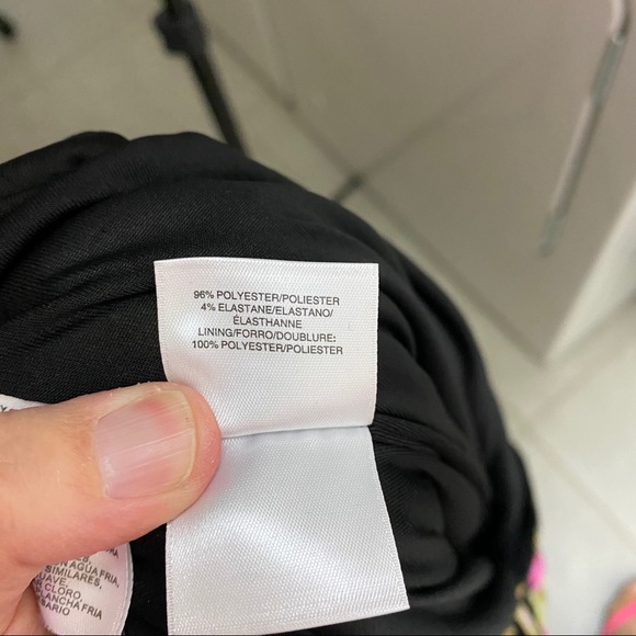 Kasper | Black Pink Green Hibiscus Dress - Picture 10 of 10